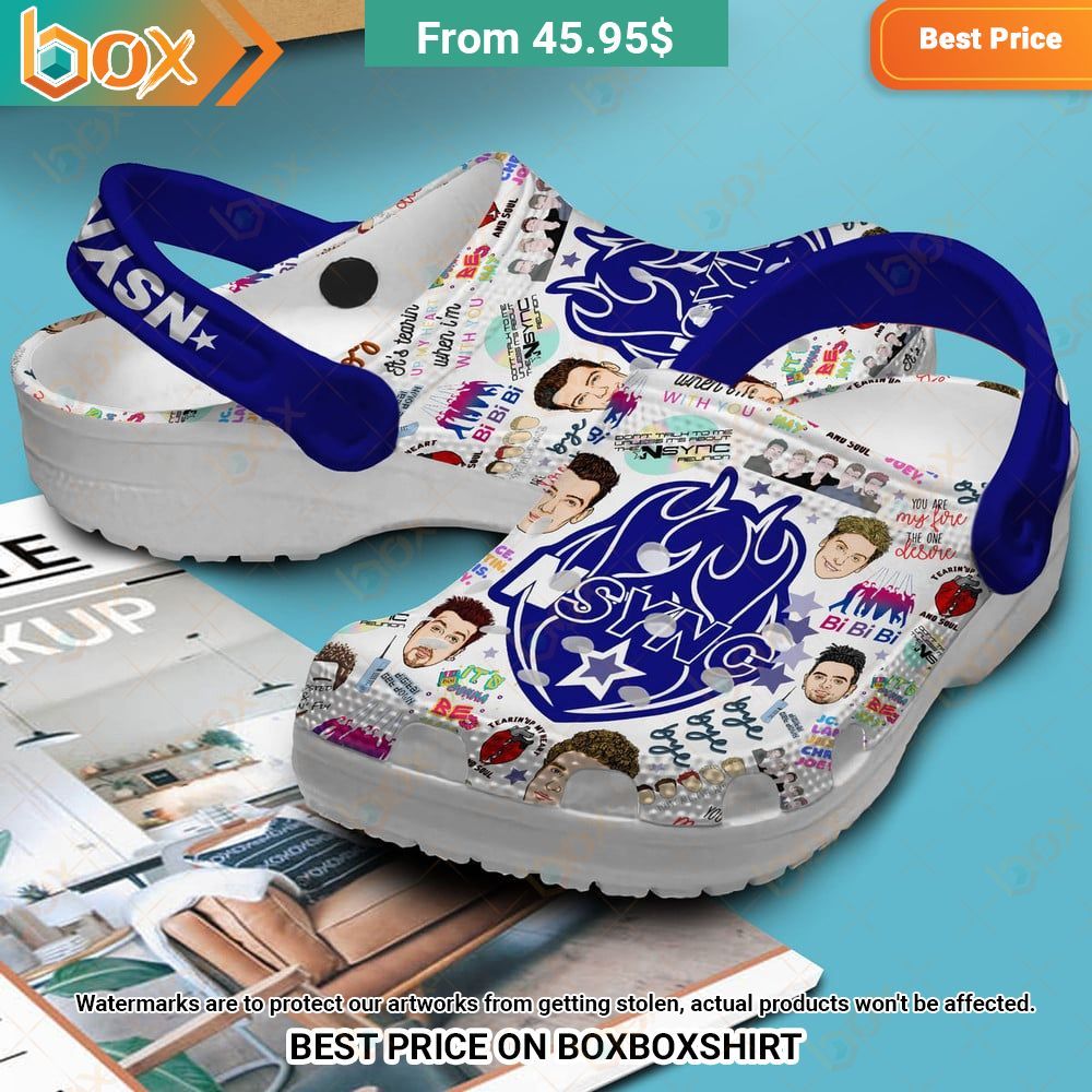 NSYNC Band Crocs Clog Shoes Eye soothing picture dear