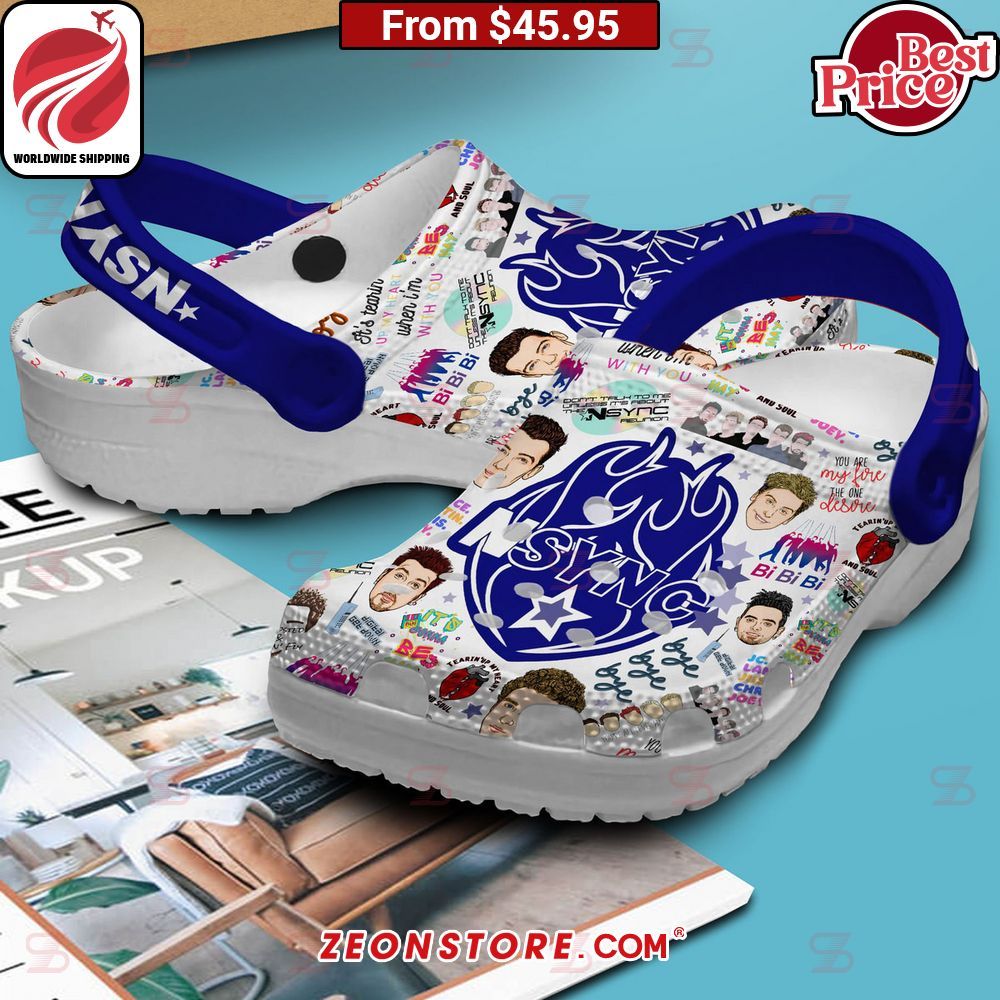 NSYNC Music Band Crocs Clog Shoes Oh! You make me reminded of college days