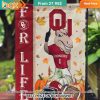 Oklahoma Sooners Fall Leaves Football Season Flag Beauty queen