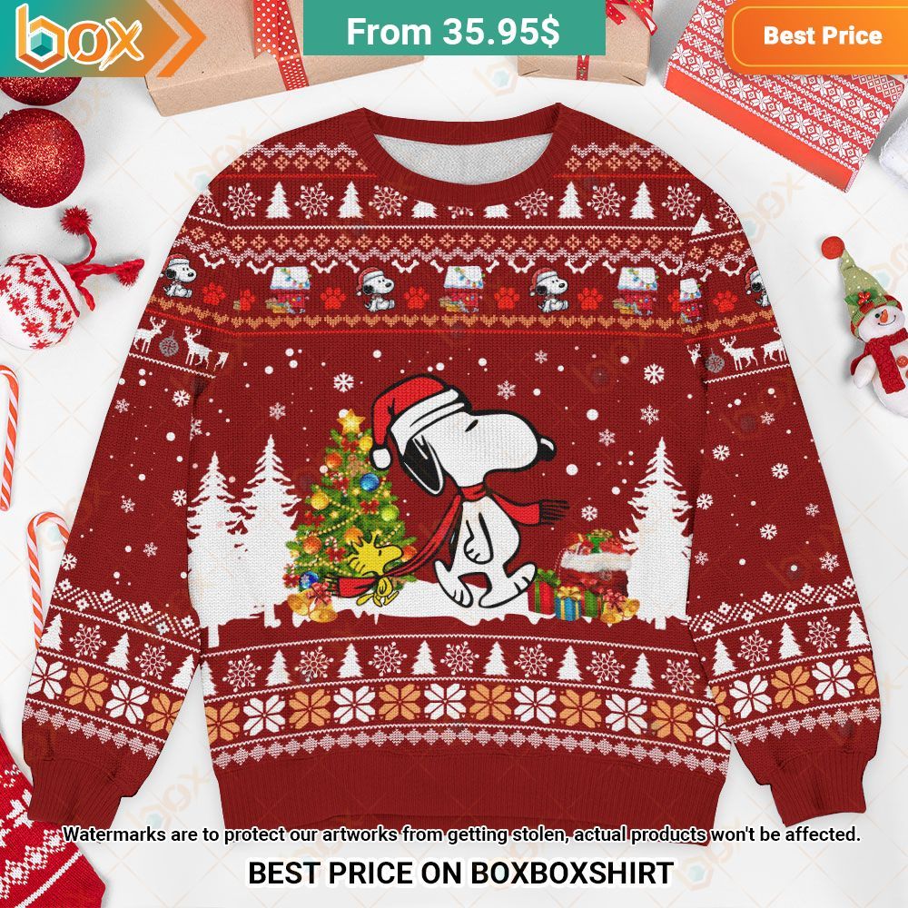 Peanuts Christmas Snoopy and Woodstock Sweater Good look mam
