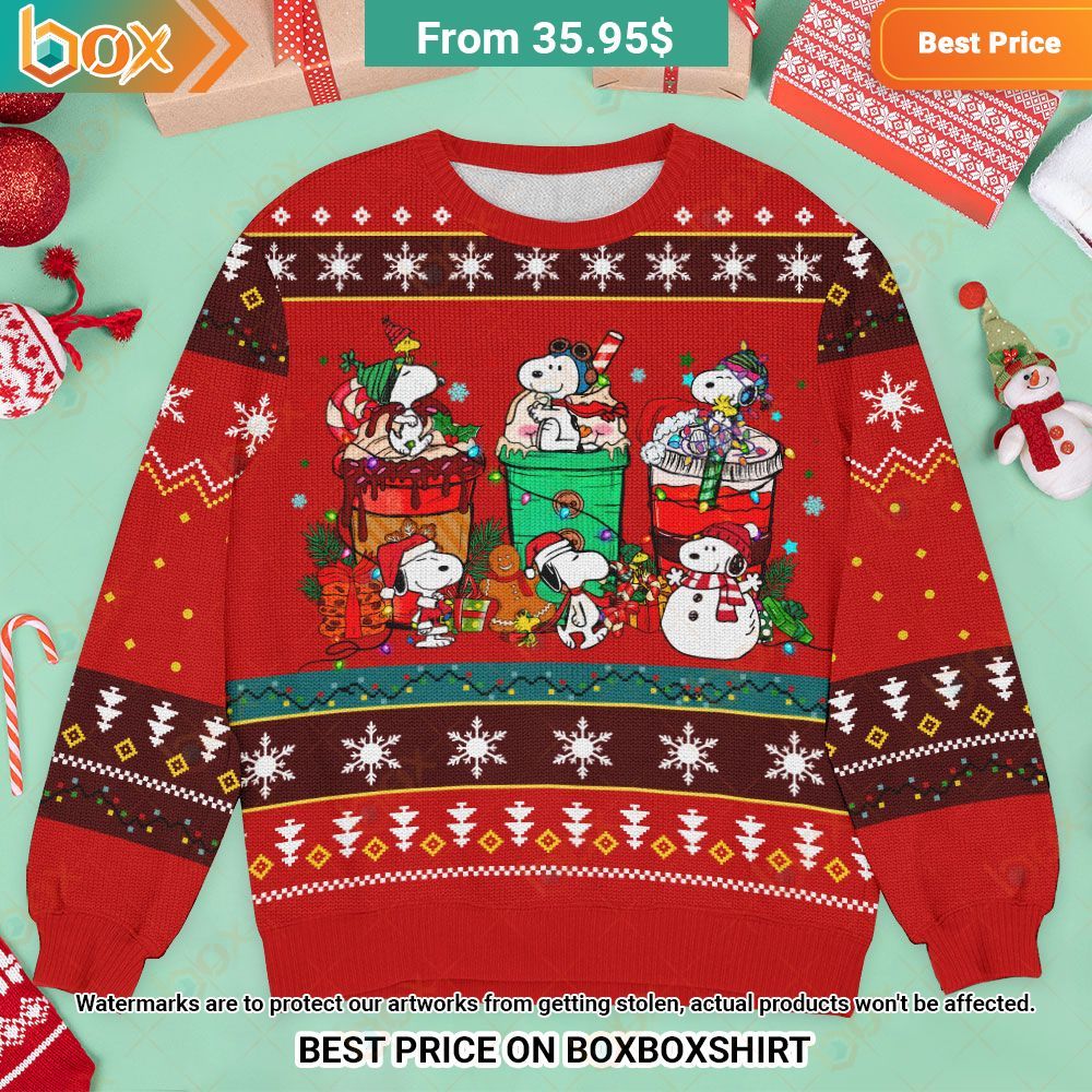 Peanuts Merry Christmas Snoopy Sweater Best click of yours
