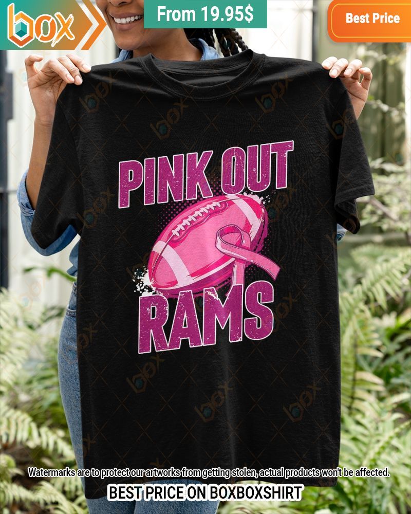 Rams Pink Out Breast Cancer Shirt I am in love with your dress