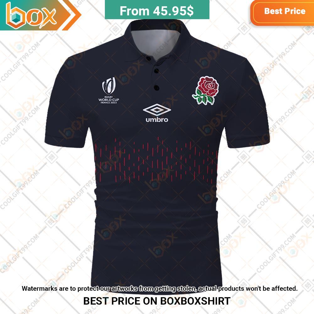Rugby World Cup 2023 England Rugby Alt Jersey Style Polo Shirt Loving click