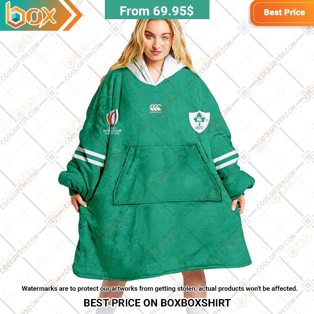 rugby world cup 2023 ireland rugby home jersey style hoodie blanket 1 757.jpg