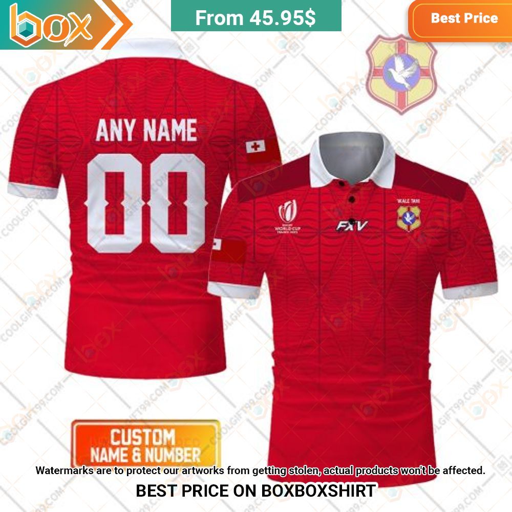 Rugby World Cup 2023 Tonga Rugby Home Jersey Style Polo Shirt - Express ...