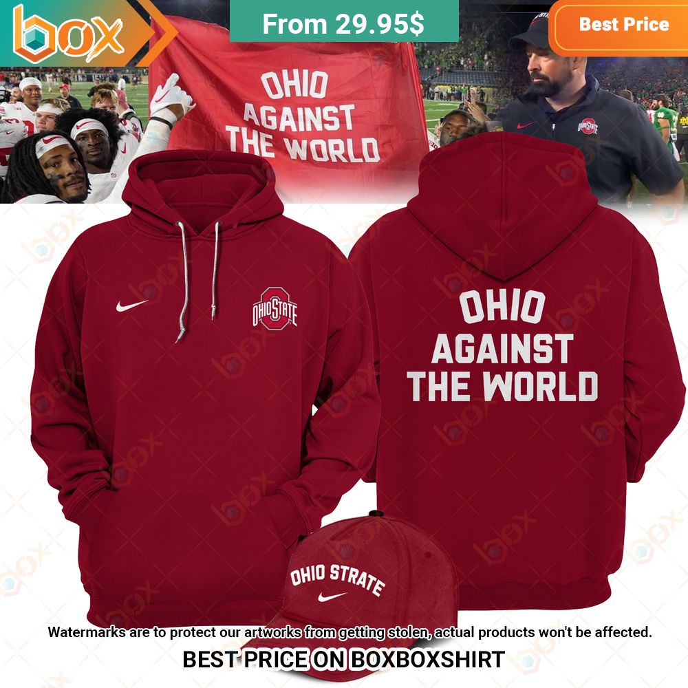 Ryan Day Ohio State Buckeyes Against the World Hoodie Beauty queen