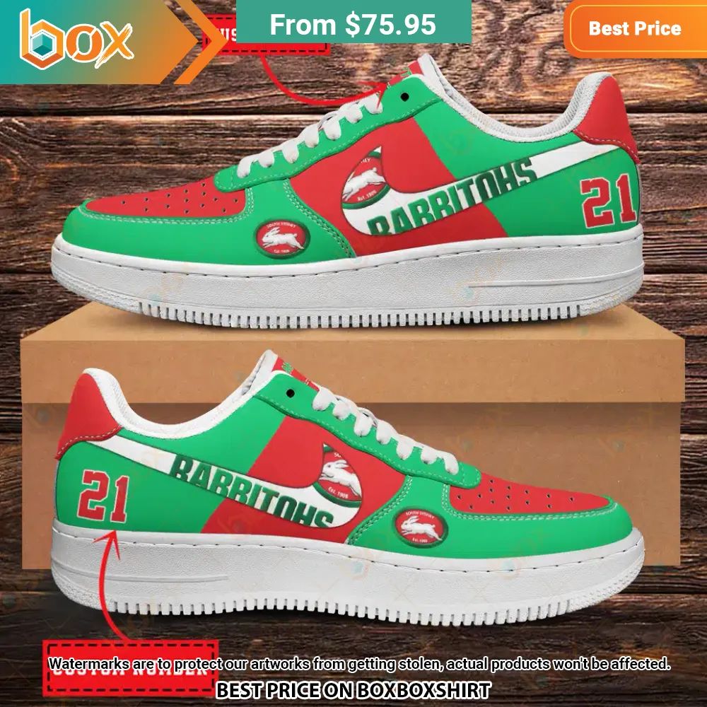 South Sydney Rabbitohs NRL Custom Nike Air Force 1 Shoes Best click of yours