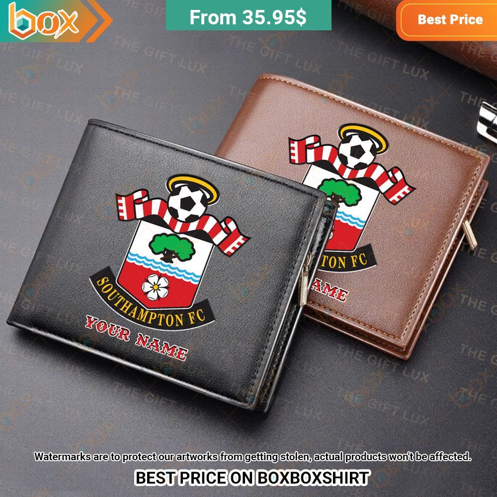 Southampton FC Personalized Leather Wallet This place looks exotic.