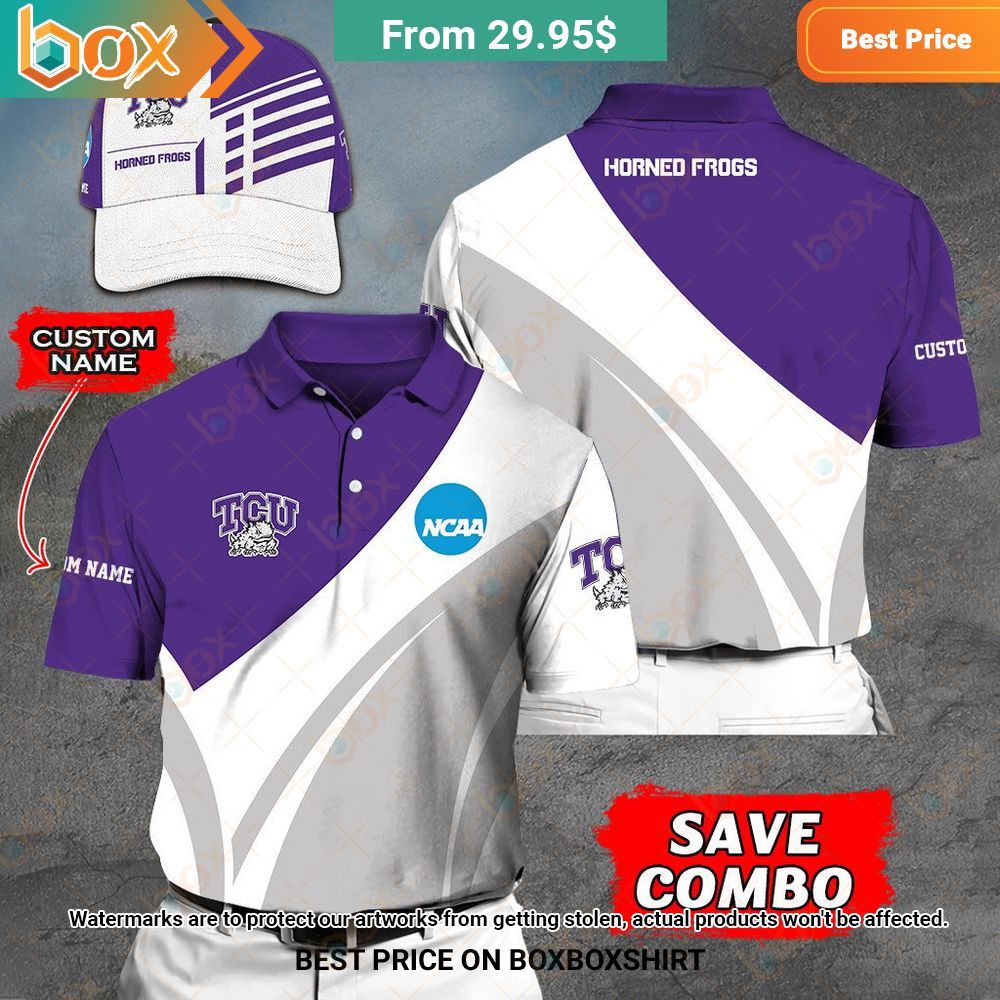 Tcu Horned Frogs Custom Polo Shirt, Cap Sizzling