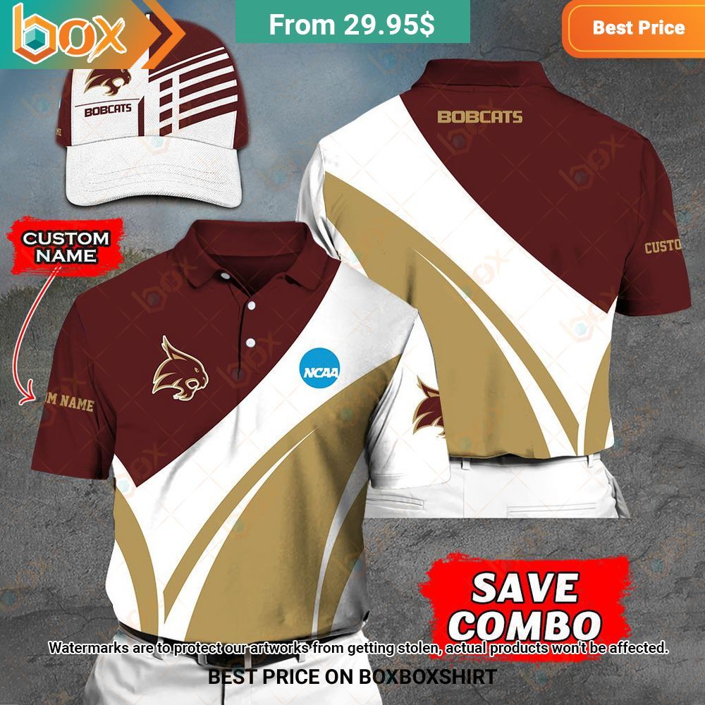 Texas State Bobcats Custom Polo Shirt, Cap Have you joined a gymnasium?