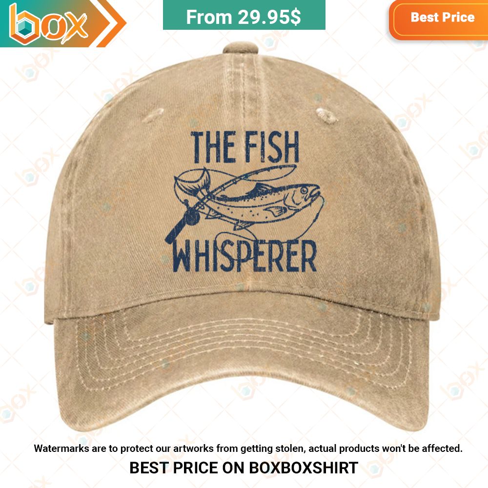 The Fish Whisperer Funny Fishing Cap Selfie expert