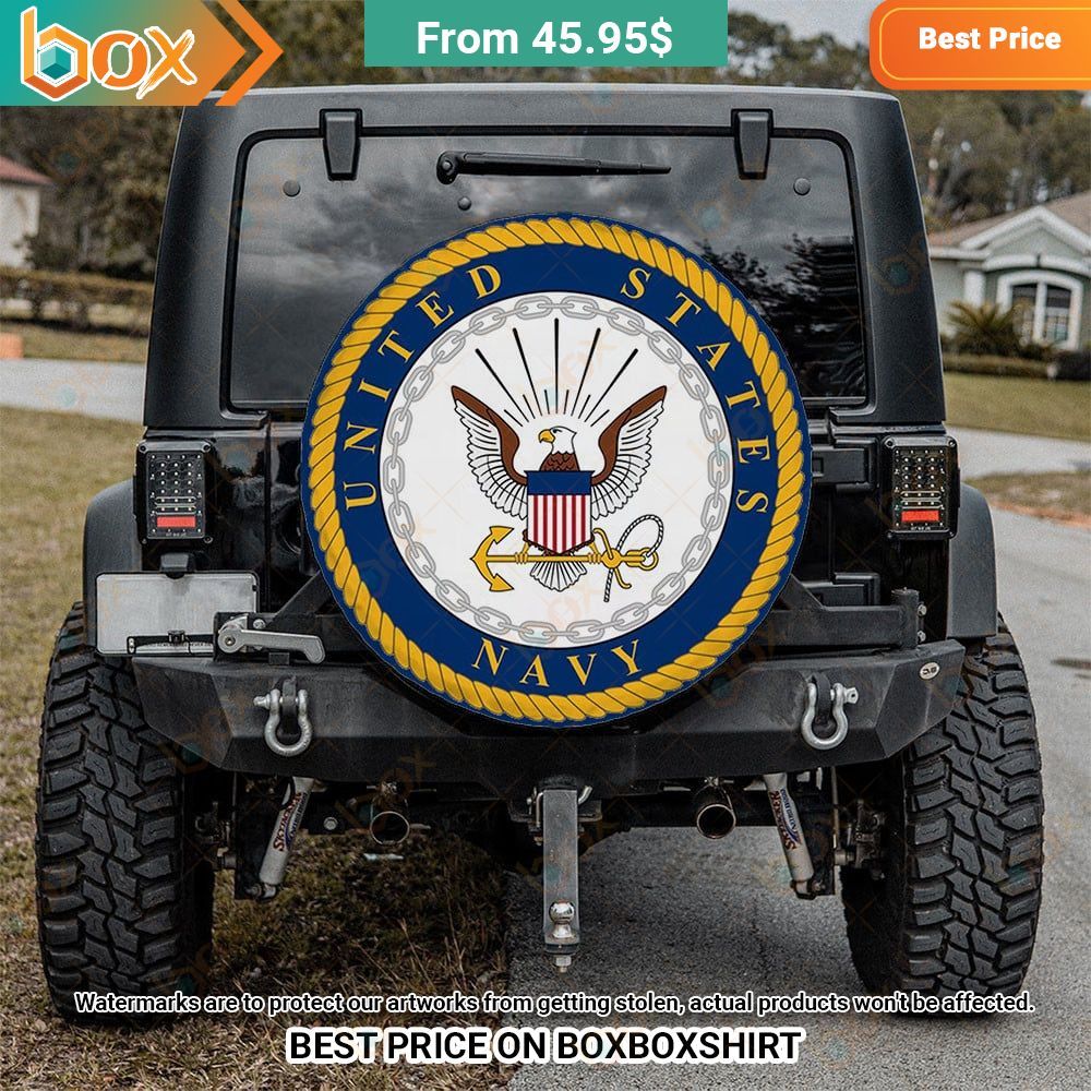 United States Navy Spare Tire Cover Hundred million dollar smile bro