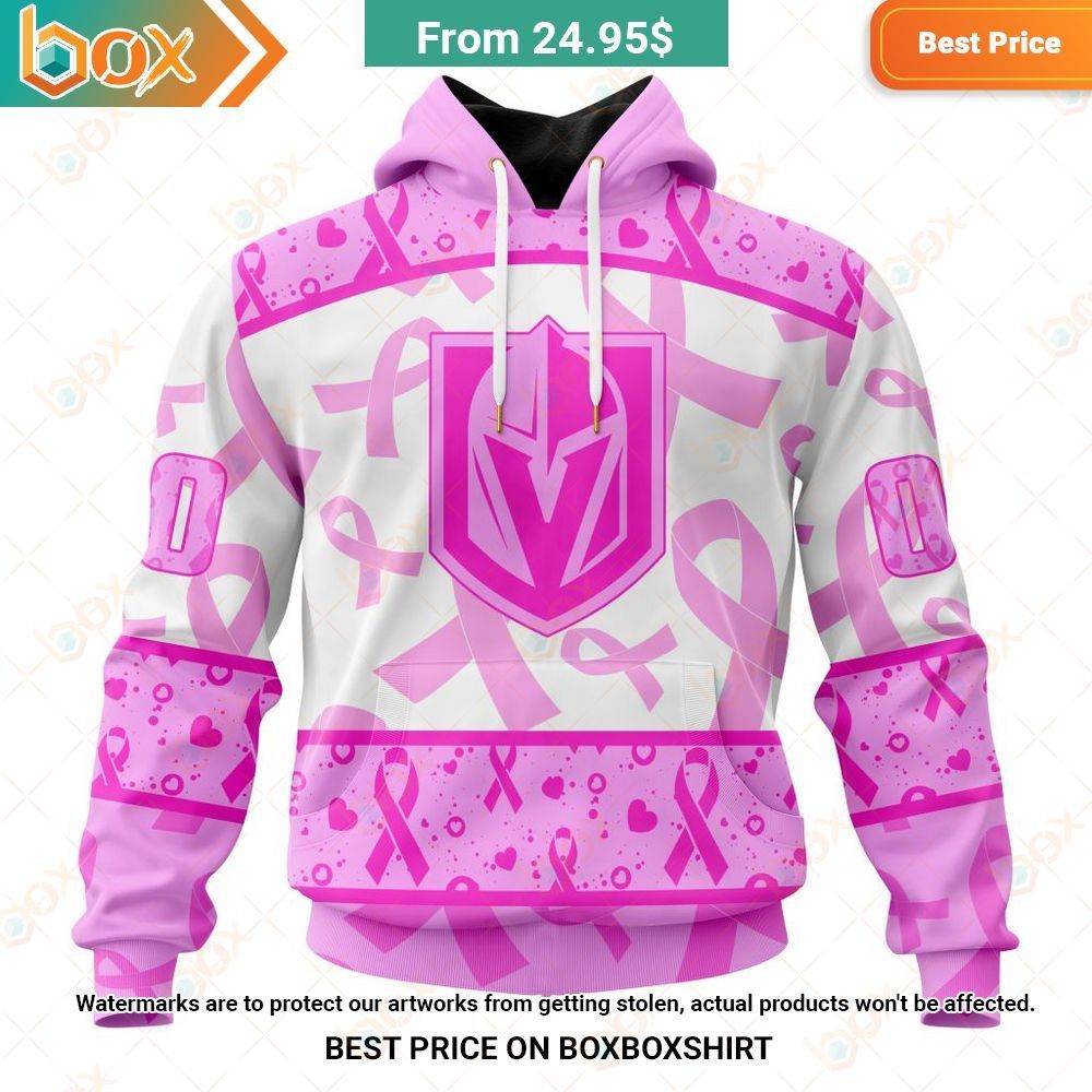vegas golden knights pink october breast cancer awareness month custom shirt hoodie 1