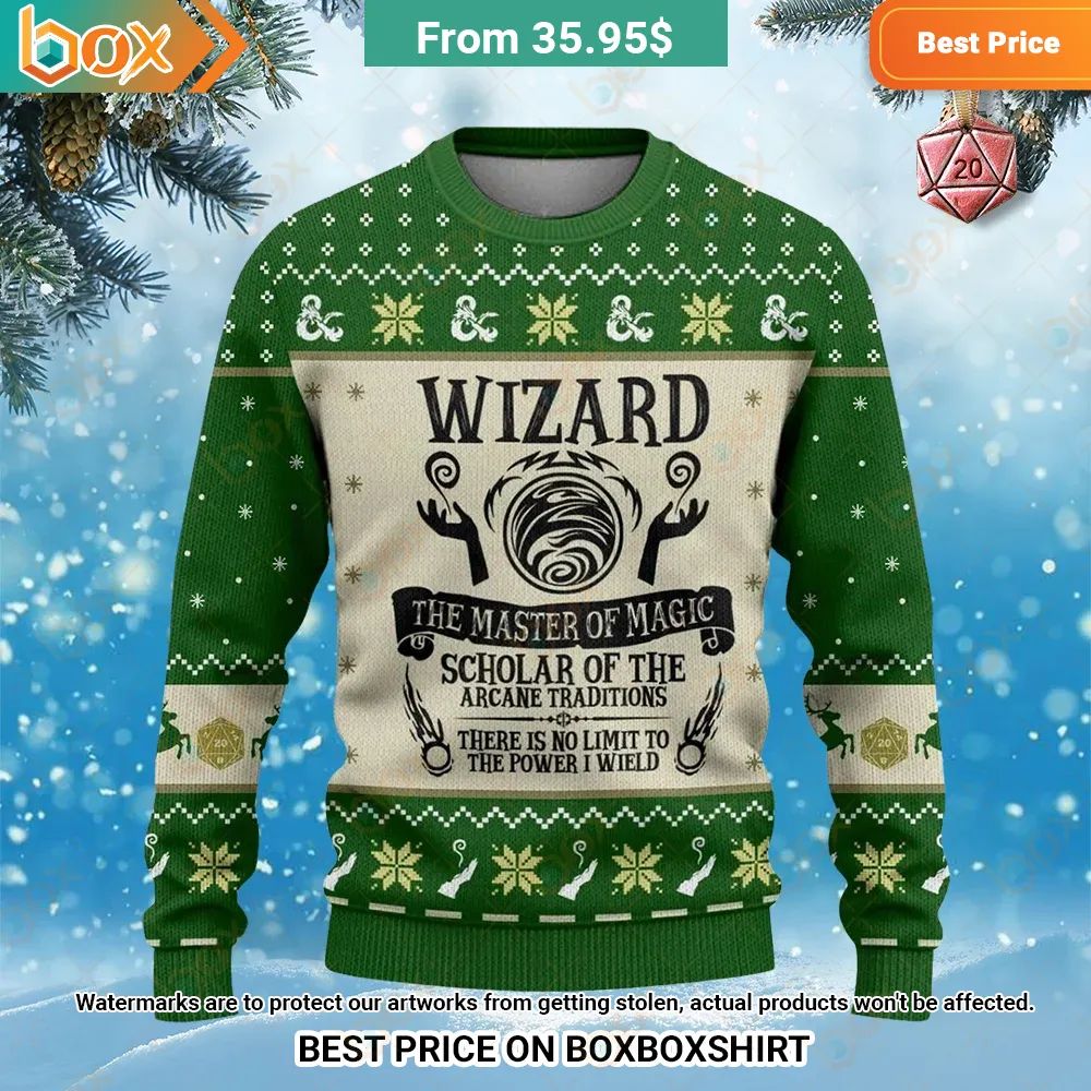 Wizard the Master of Magic DnD Sweatshirt You look cheerful dear