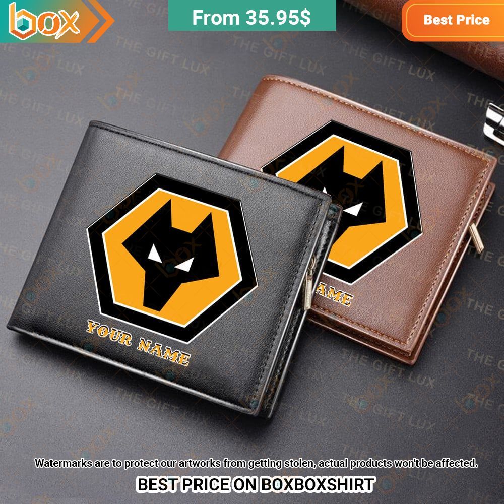 Wolverhampton Wanderers Personalized Leather Wallet Damn good