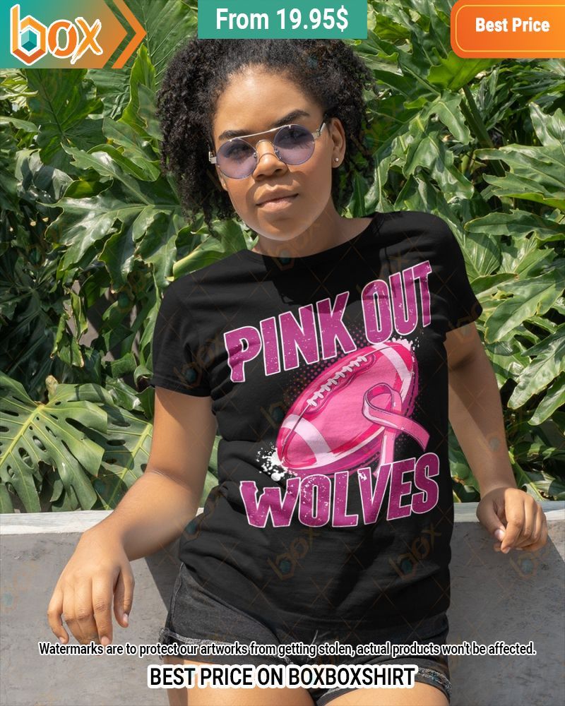Wolves Pink Out Breast Cancer Shirt The power of beauty lies within the soul.