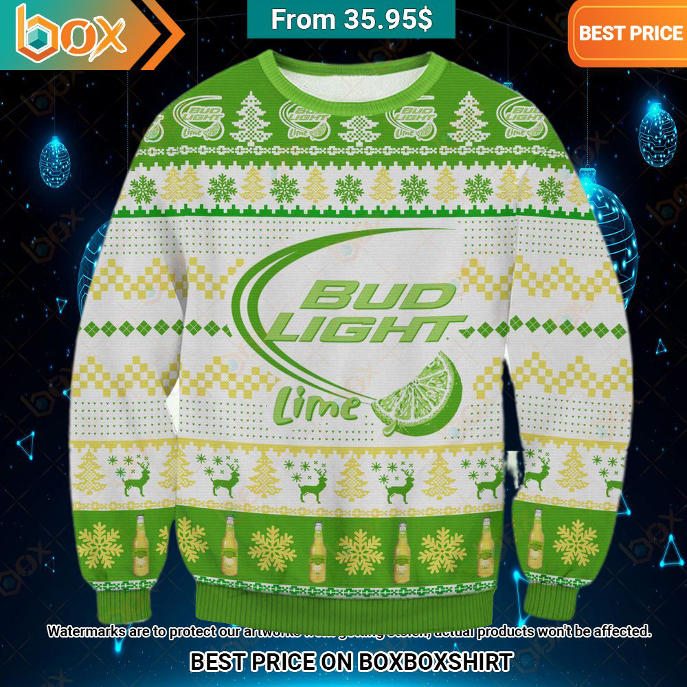 Bud Light Lime Christmas Sweater