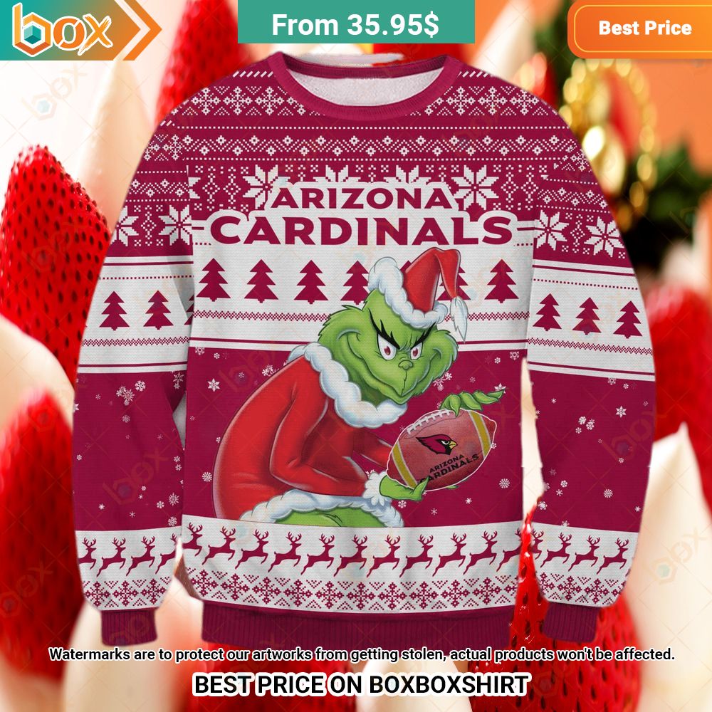 Arizona Cardinals Grinch Sweater Oh my God you have put on so much!
