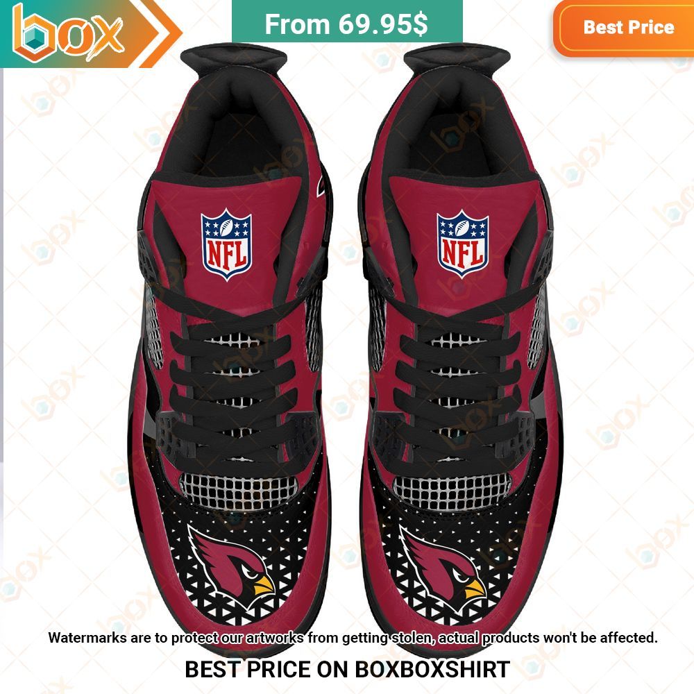 Arizona Cardinals NFL Custom Air Jordan 4 Sneaker Cutting dash