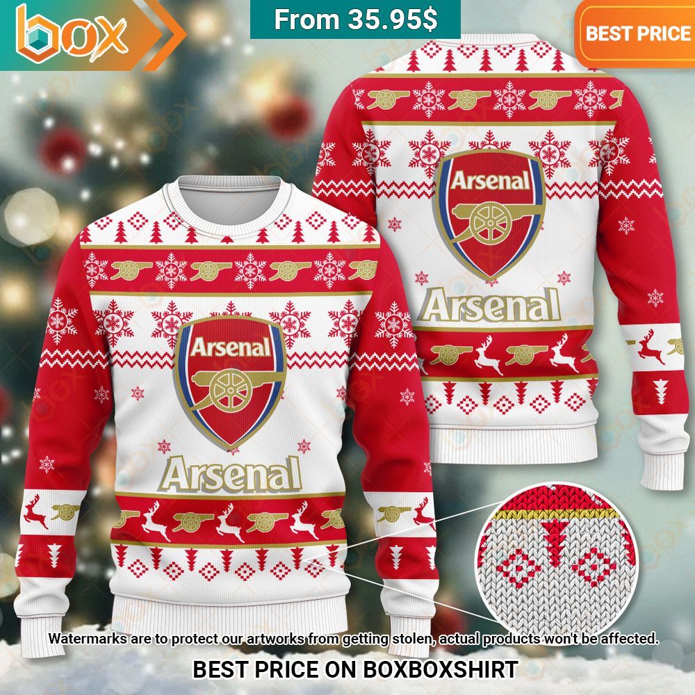 Arsenal Christmas Sweater Speechless