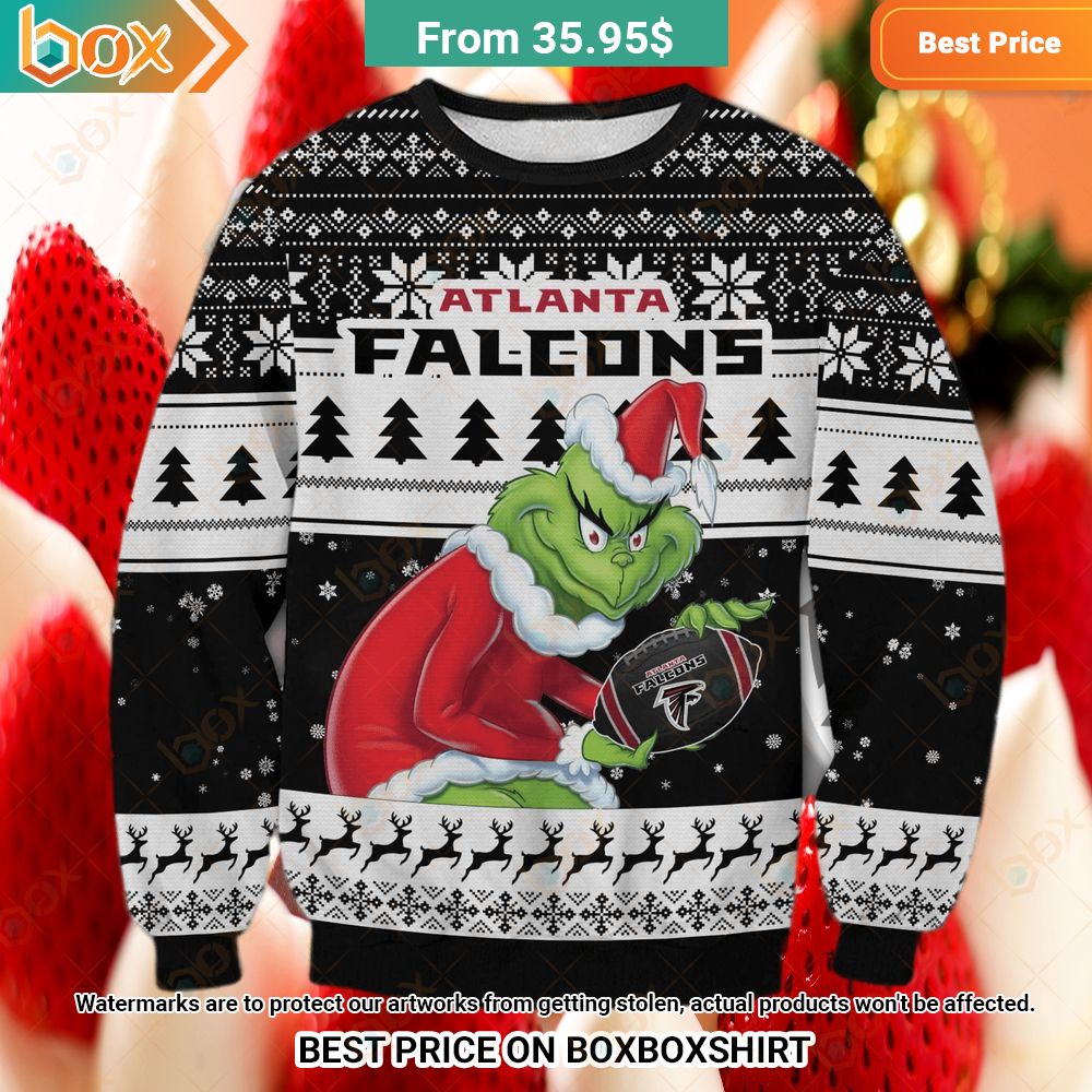 Atlanta Falcons Grinch Sweater Pic of the century