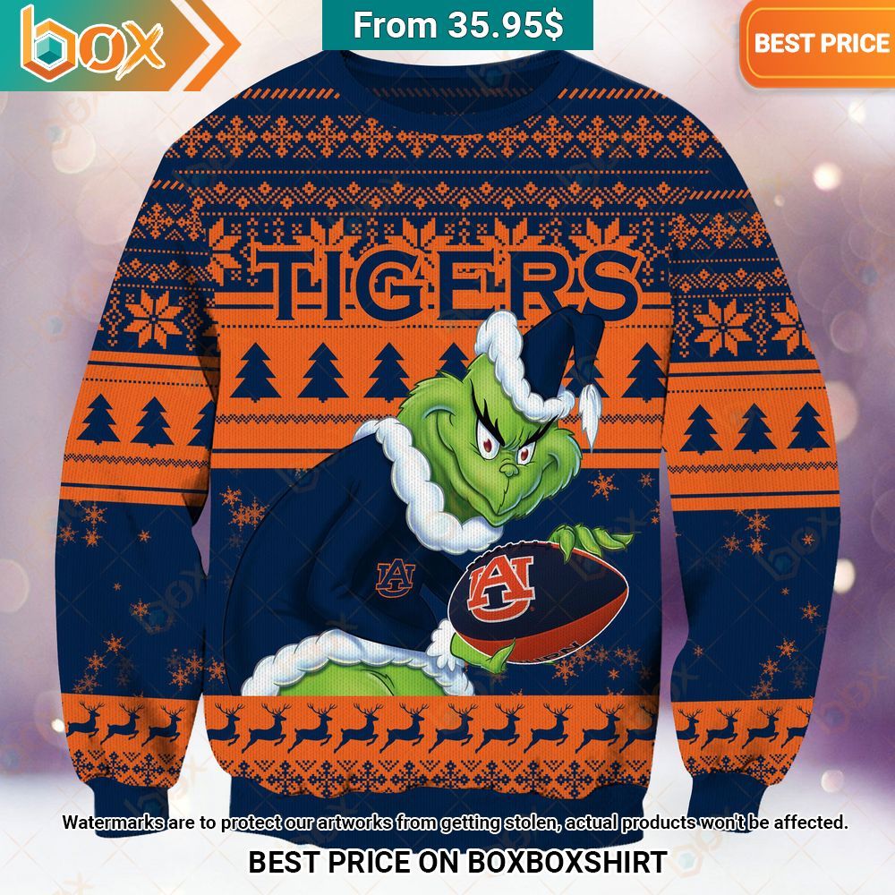 Auburn Tigers Grinch Christmas Sweater My friends!