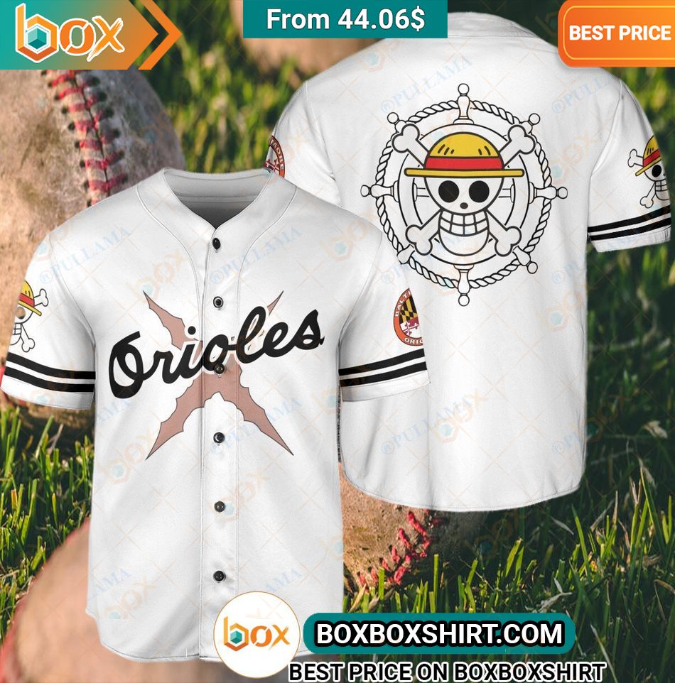 Baltimore Orioles Straw Hat Luffy Baseball Jersey You look beautiful forever