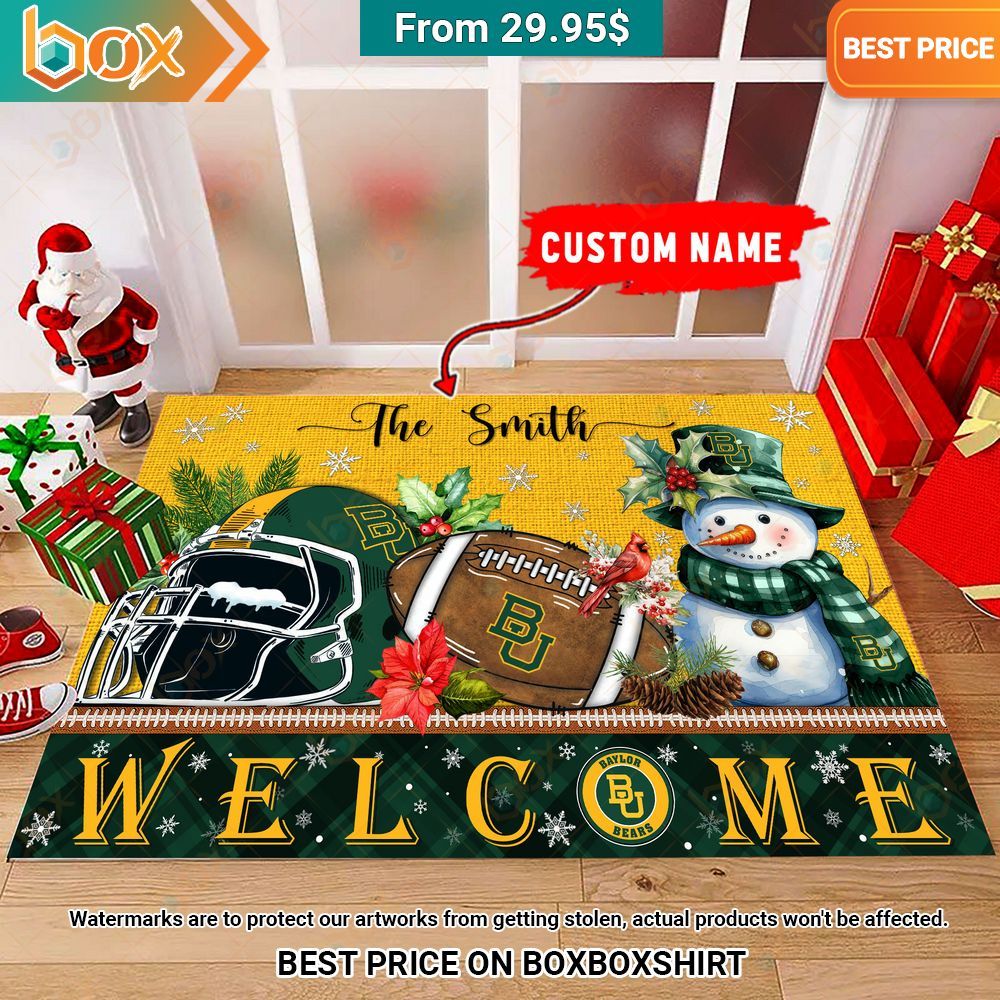Baylor Bears Welcome Christmas Doormat Have no words to explain your beauty