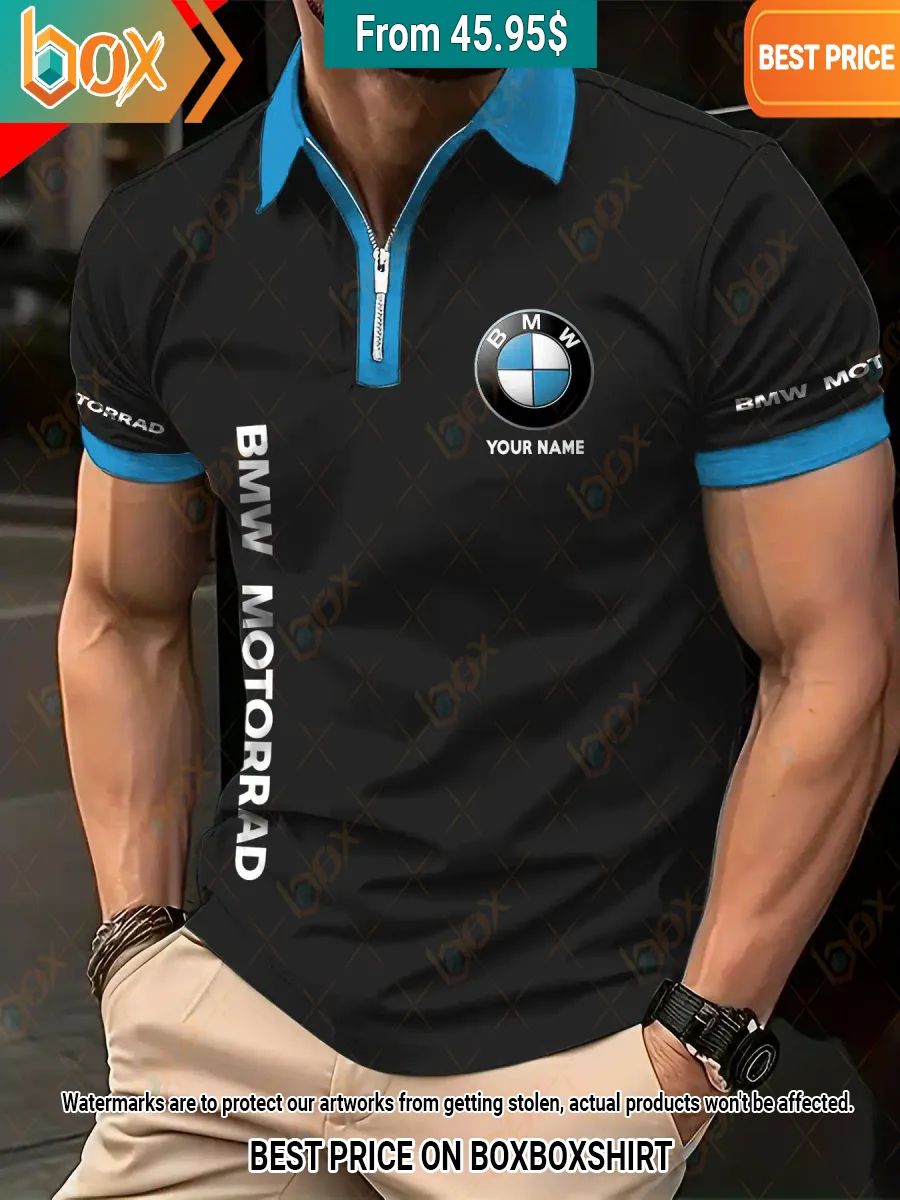 BMW Custom Zip Polo Natural and awesome