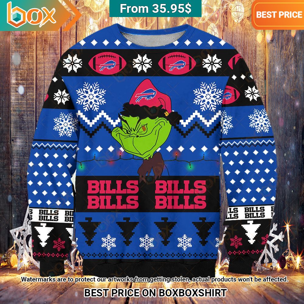 Buffalo Bills Grinch Sweater Nice shot bro