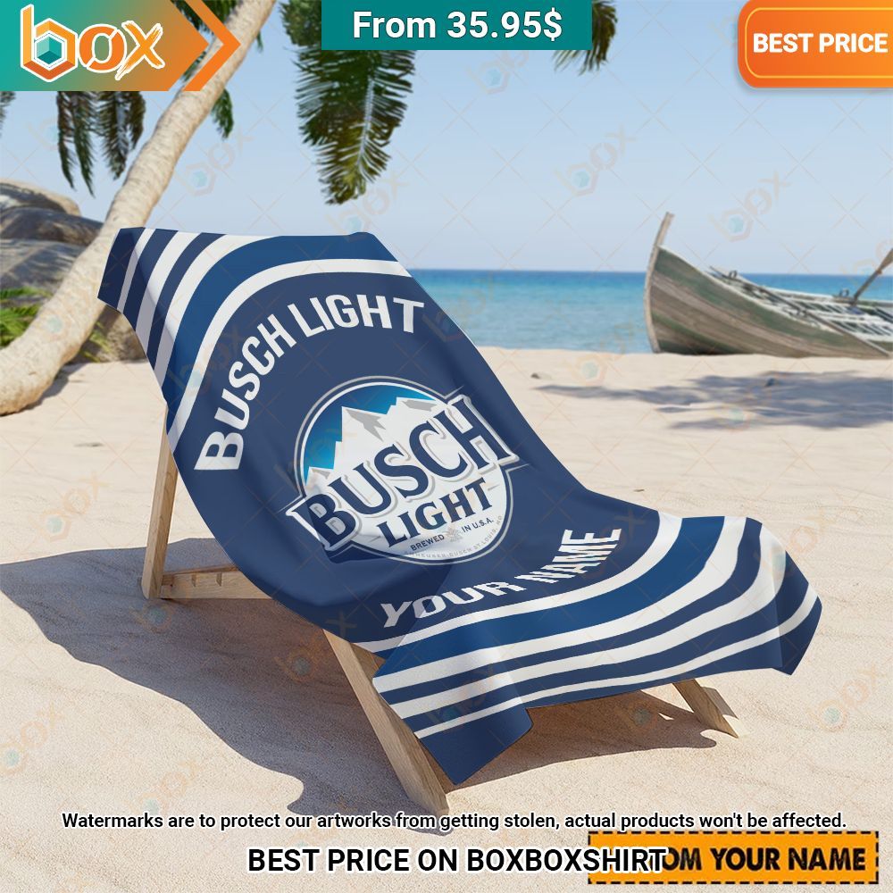 Busch Light Custom Beach Towel Great, I liked it