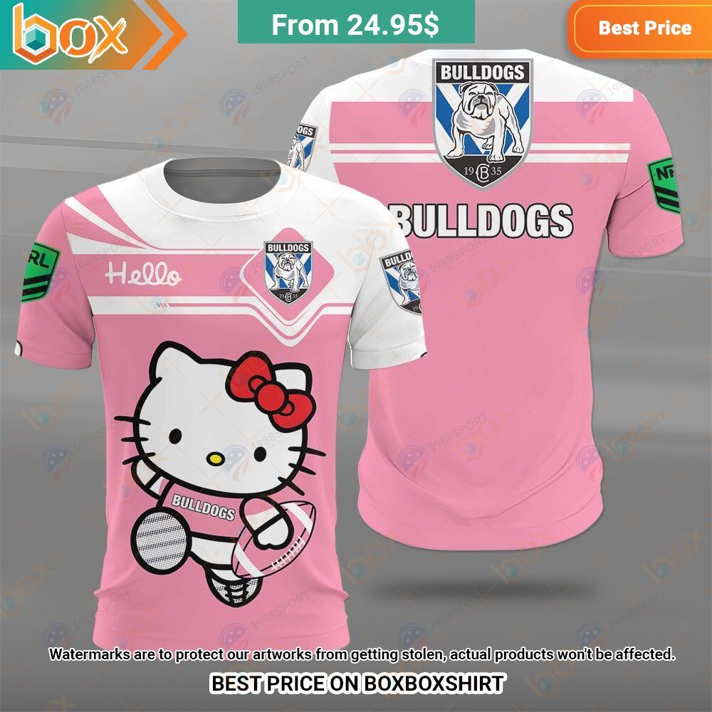 Canterbury Bankstown Bulldogs Hello Kitty NRL Shirt You look lazy