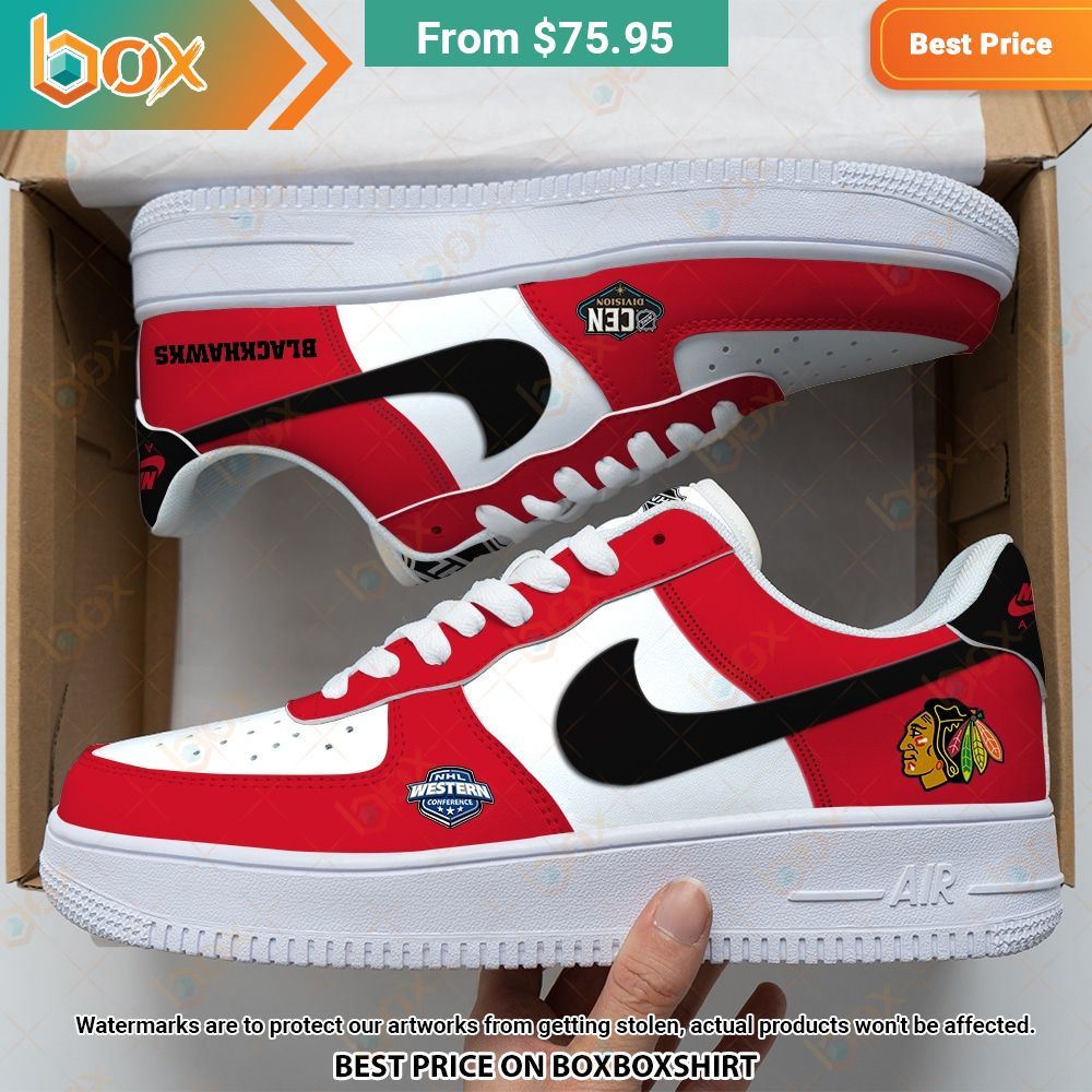 Chicago Blackhawks Nike Air Force 1 Unique and sober
