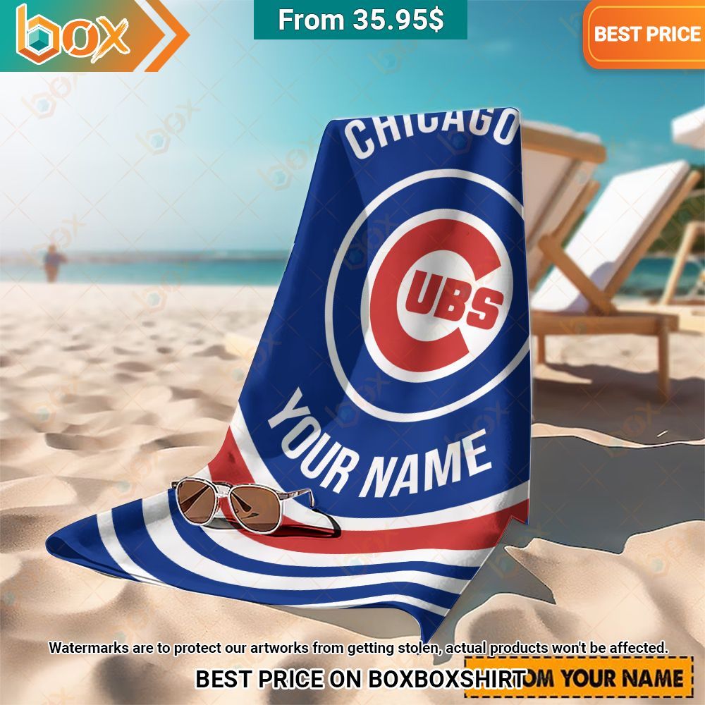 Chicago Cubs Custom Beach Towel My favourite picture of yours