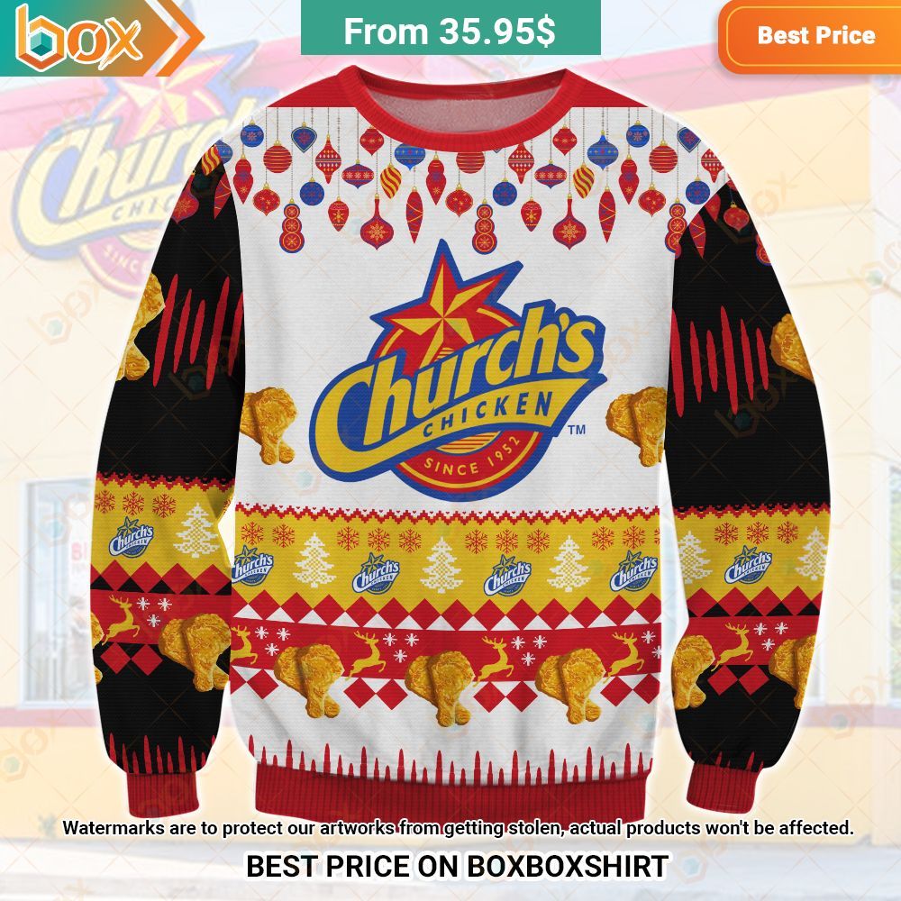 Church's Chicken Chrismas Sweater You tried editing this time?