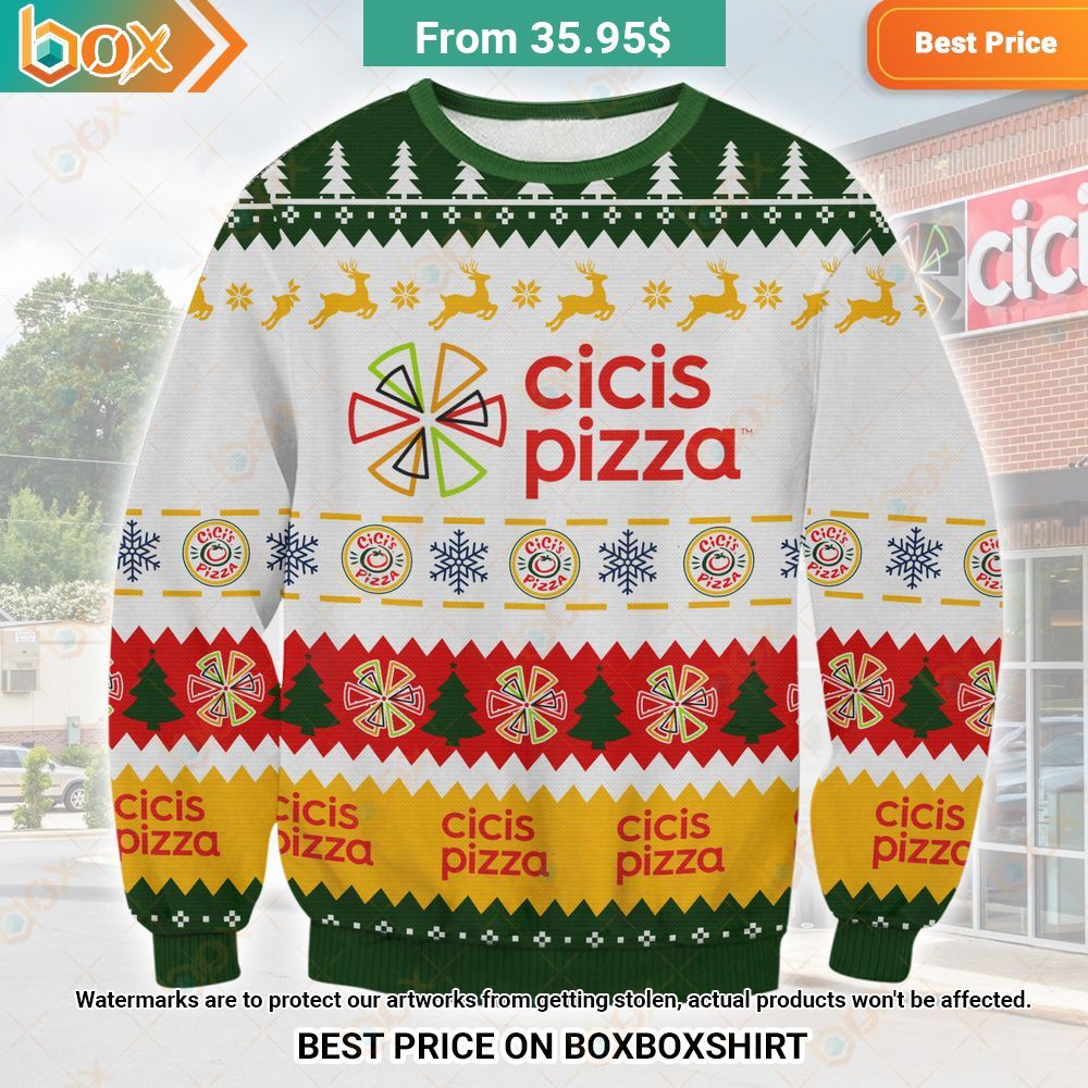Cicis Pizza Chrismas Sweater I like your hairstyle