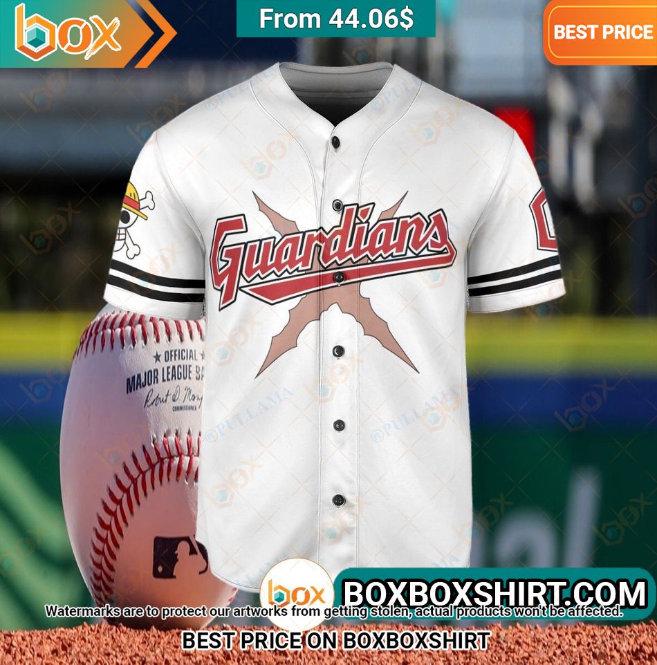 Cleveland Guardians Straw Hat Luffy Baseball Jersey You look lazy