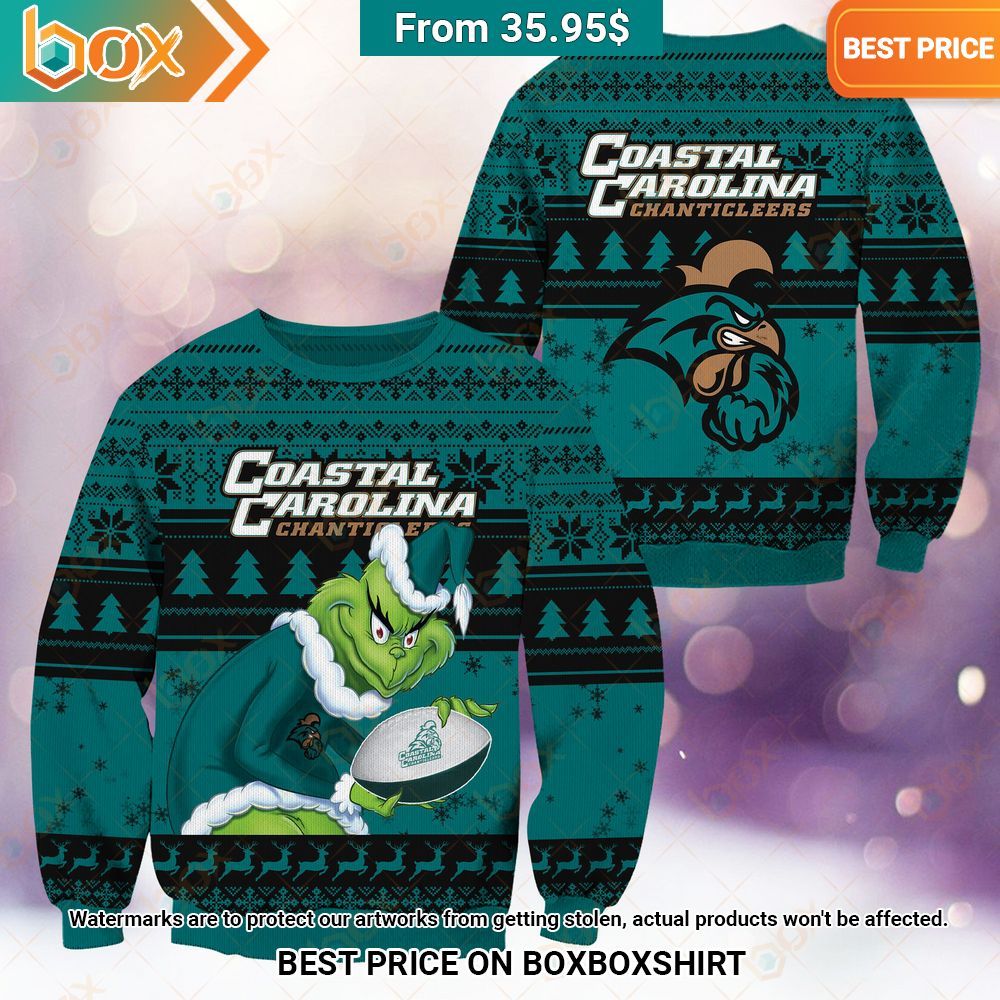 Coastal Carolina Chanticleers Grinch Christmas Sweater You are always amazing