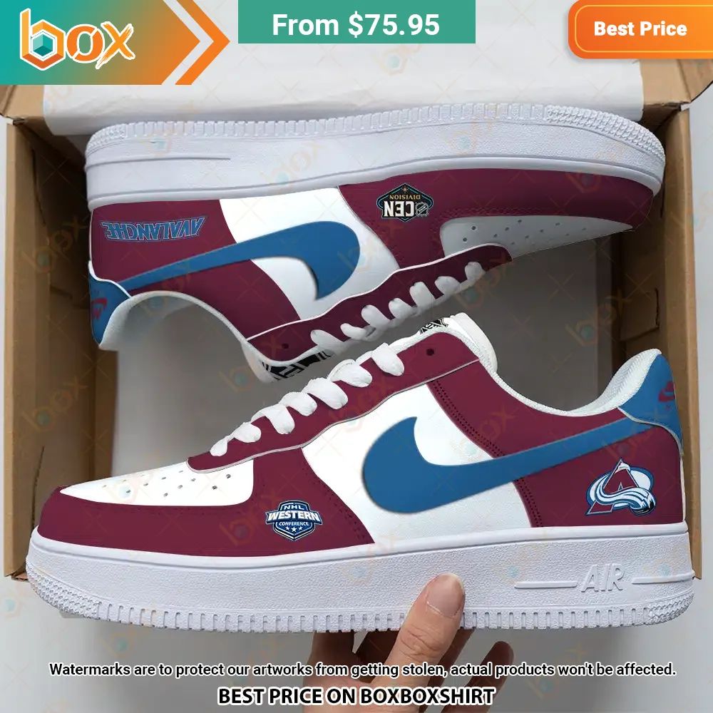 Colorado Avalanche Nike Air Force 1 You look lazy