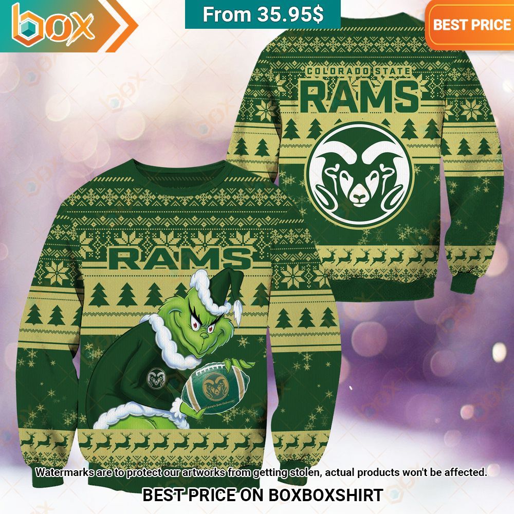 Colorado State Rams Grinch Christmas Sweater My favourite picture of yours