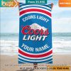 Coors Light Custom Beach Towel You look lazy