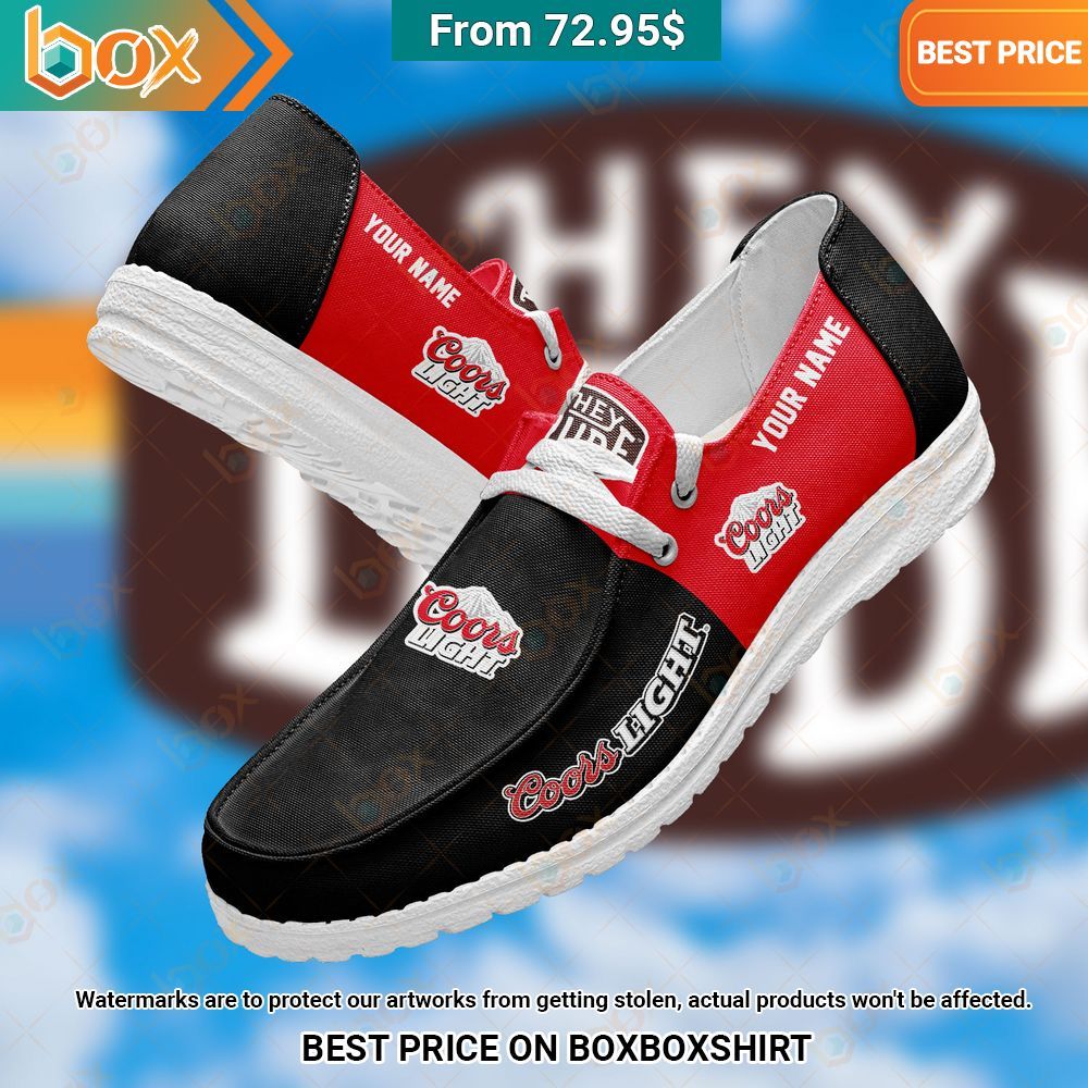 Coors Light Custom Hey Dude Shoes Elegant picture.