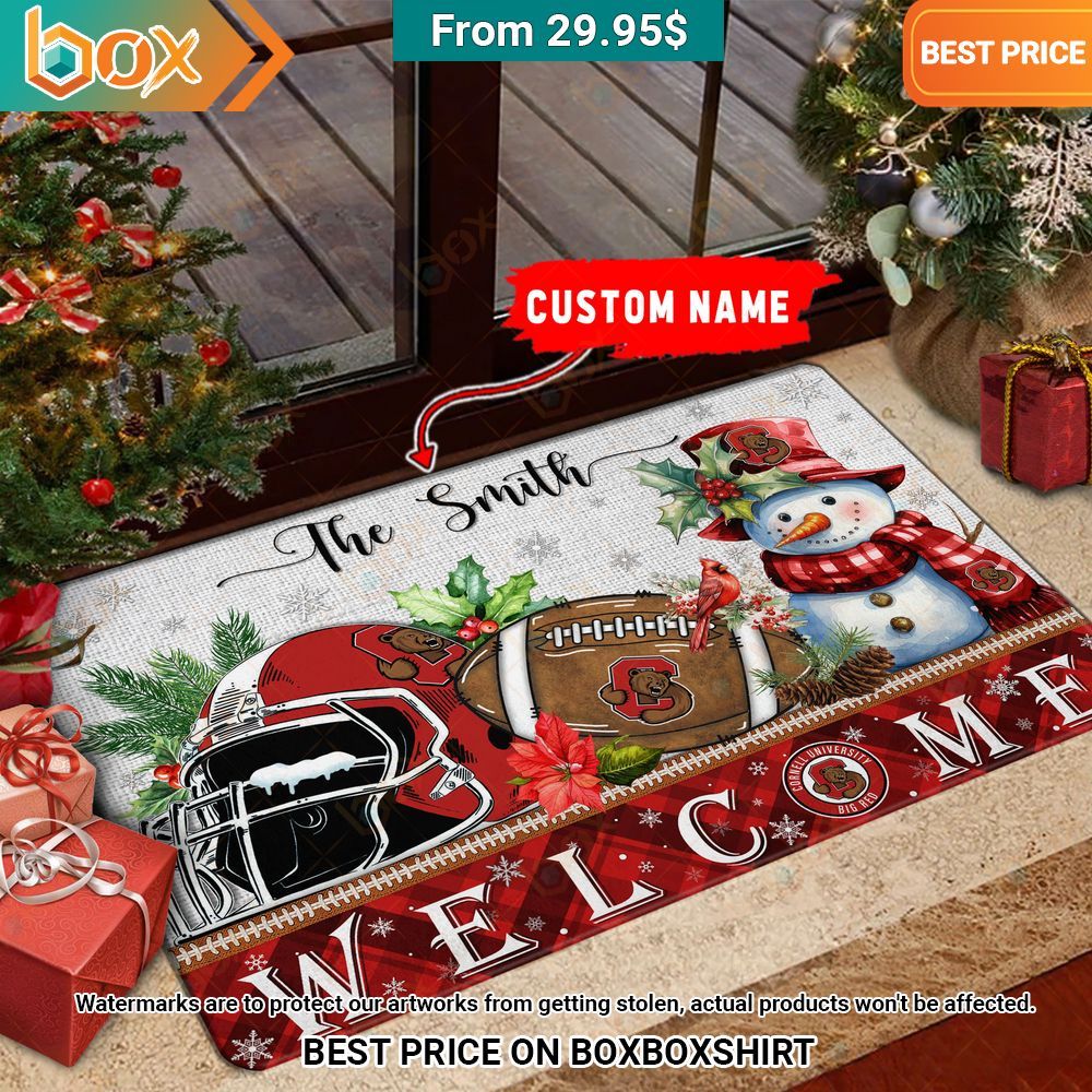 Cornell Big Red Welcome Christmas Doormat Oh my God you have put on so much!