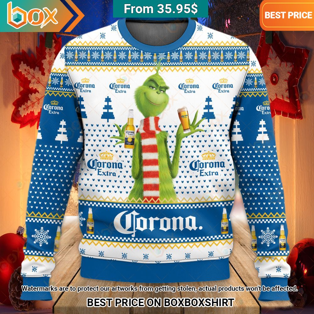 Coronan Extra Grinch Christmas Sweater Best click of yours