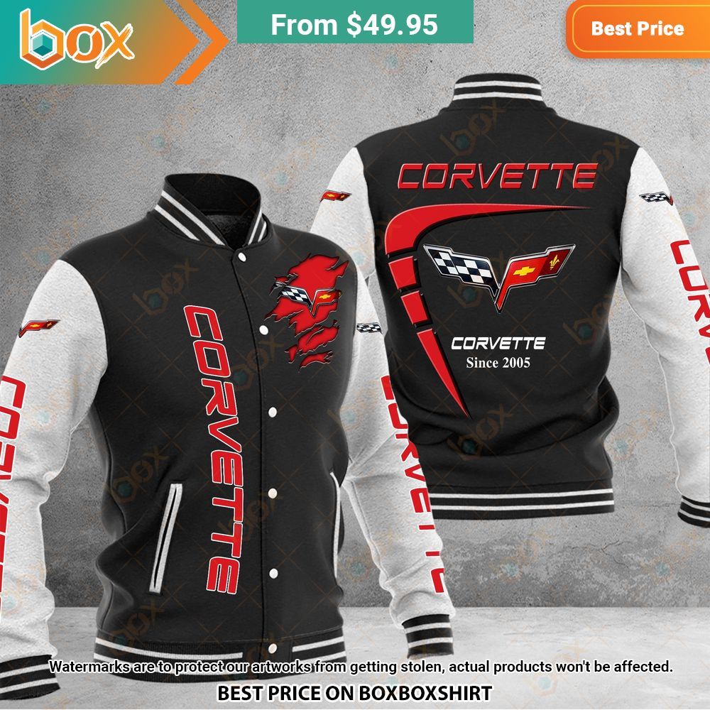 Corvette C 6 Baseball Jacket You always inspire by your look bro