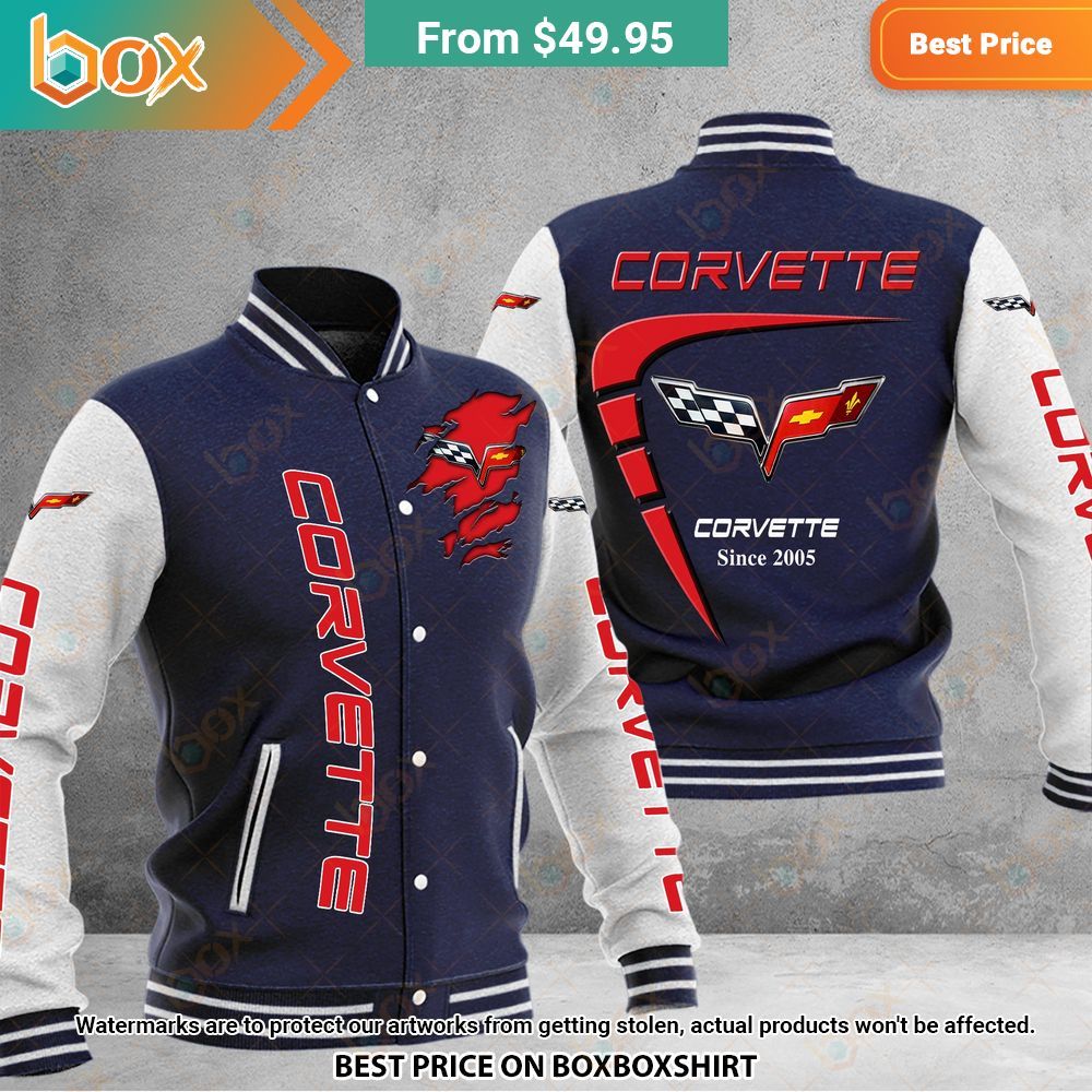 Corvette C 6 Baseball Jacket The power of beauty lies within the soul.