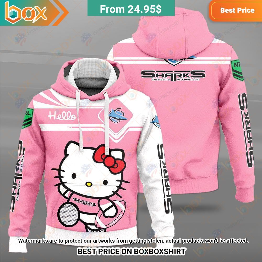 Cronulla Sutherland Sharks Hello Kitty NRL Shirt You look so healthy and fit