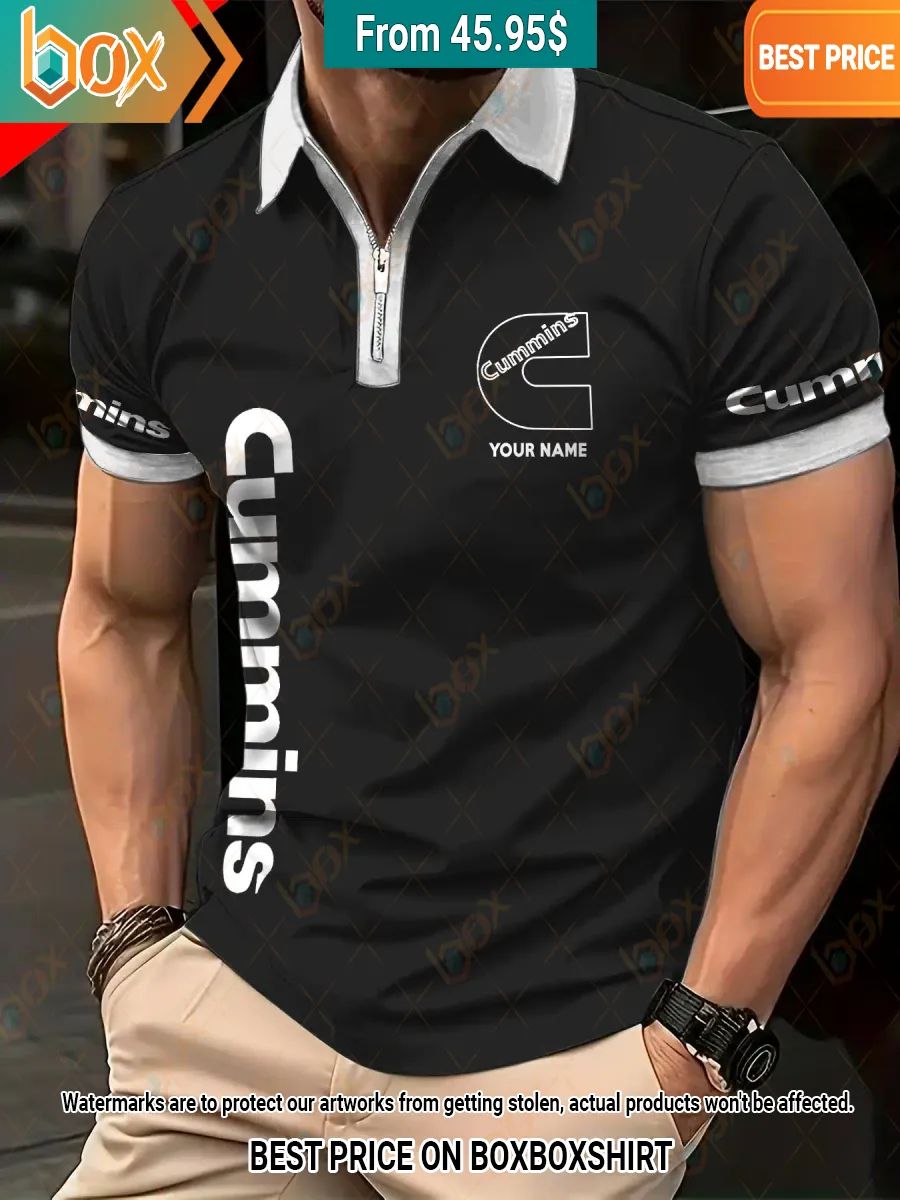 Cummins Custom Zip Polo Hey! Your profile picture is awesome