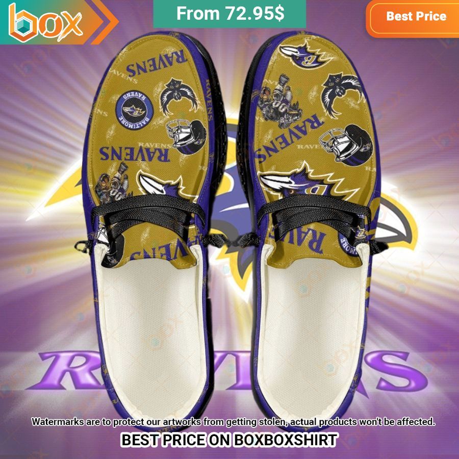 Custom Baltimore Ravens Hey Dude Shoes Best click of yours
