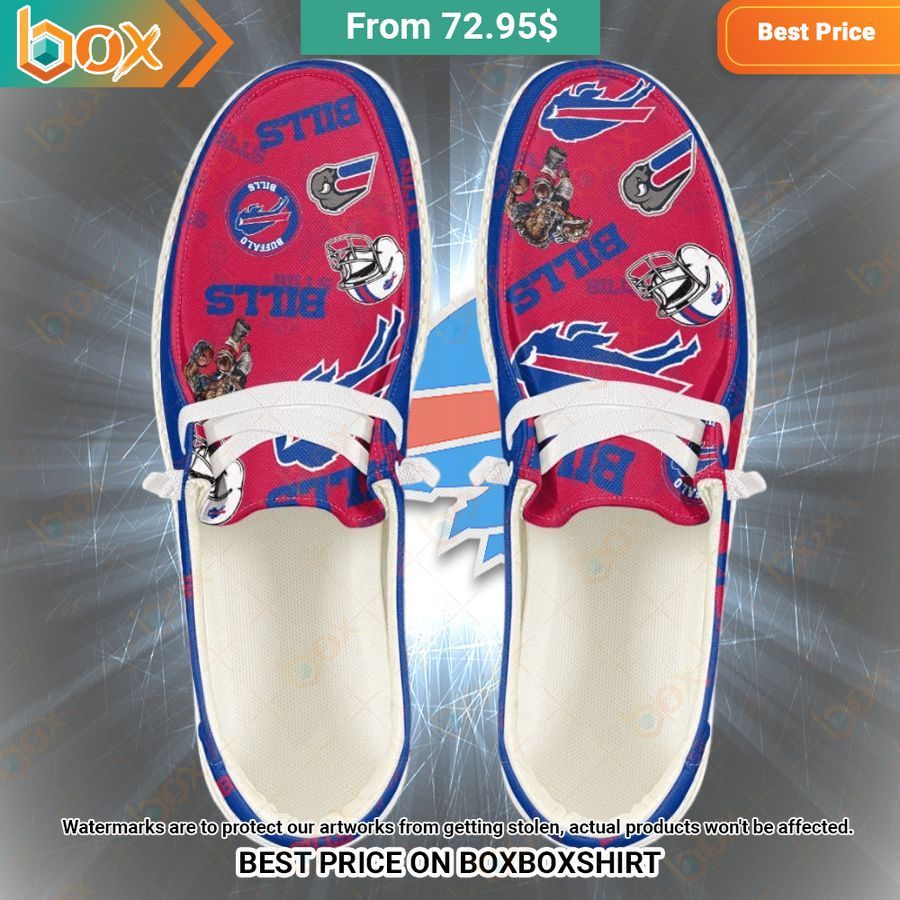 Custom Buffalo Bills Hey Dude Shoes Oh! You make me reminded of college days